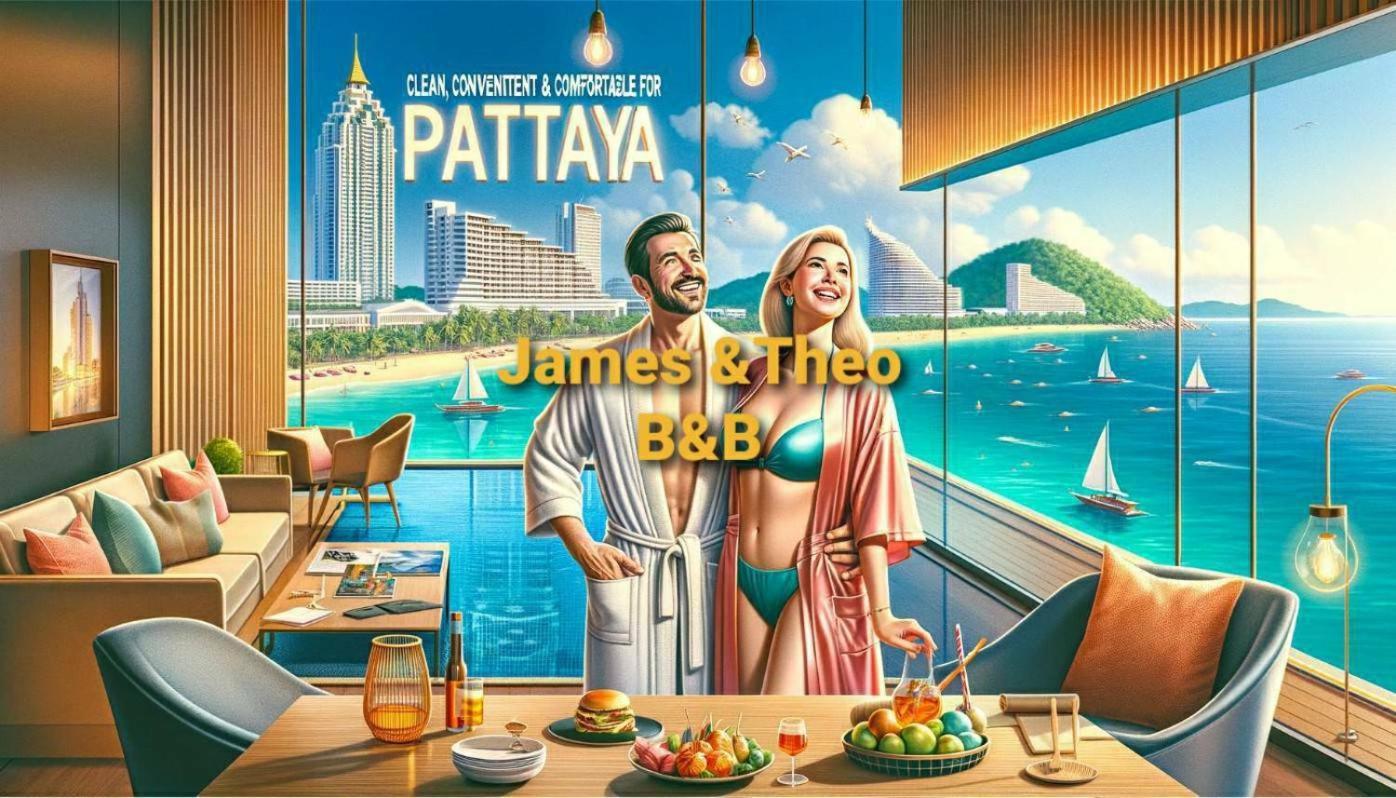Base Central Pattaya Long Balcony King-Bed With Infinity Pool & Free Netflix! Eksteriør billede