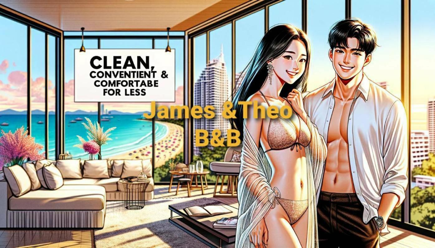 Base Central Pattaya Long Balcony King-Bed With Infinity Pool & Free Netflix! Eksteriør billede